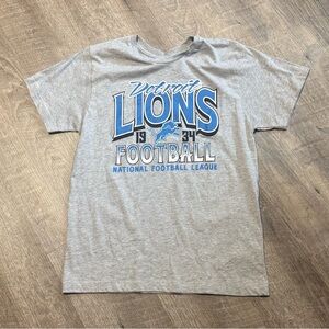 Detroit Lions Youth Gray Short Sleeve Team Tee